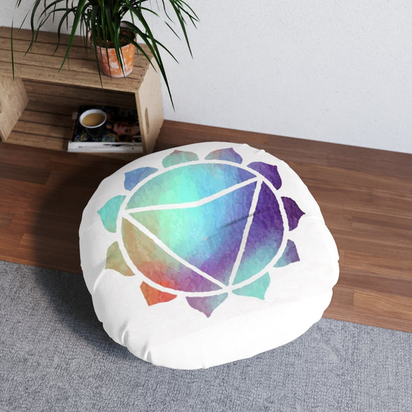 Manipura Tufted Floor Pillow, Round