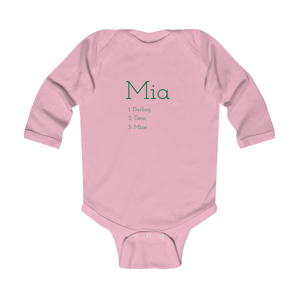 Baby Mia - Infant Long Sleeve Bodysuit
