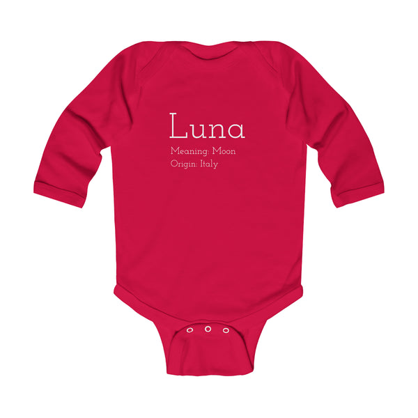 Baby Luna - Infant Long Sleeve Bodysuit