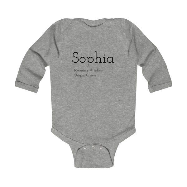 Baby Sophia - Infant Long Sleeve Bodysuit