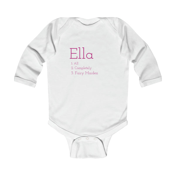 Baby Ella - Infant Long Sleeve Bodysuit